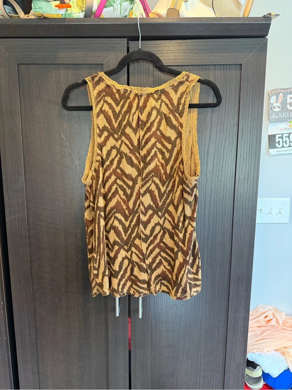 Free People Rebels Heart Tank Top M